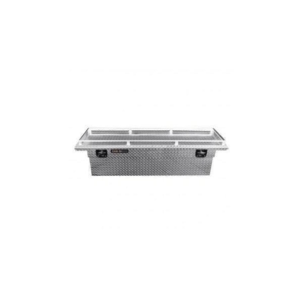 71in Low Profile Crossover Truck Tool Box with Rail, Polished Aluminum